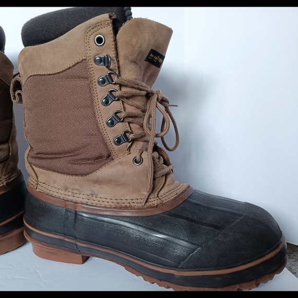 ? LaCrosse Leather Winter Rubber Duck Boots Thinsulate Mens 12 Brown Lined Snow main image 9
